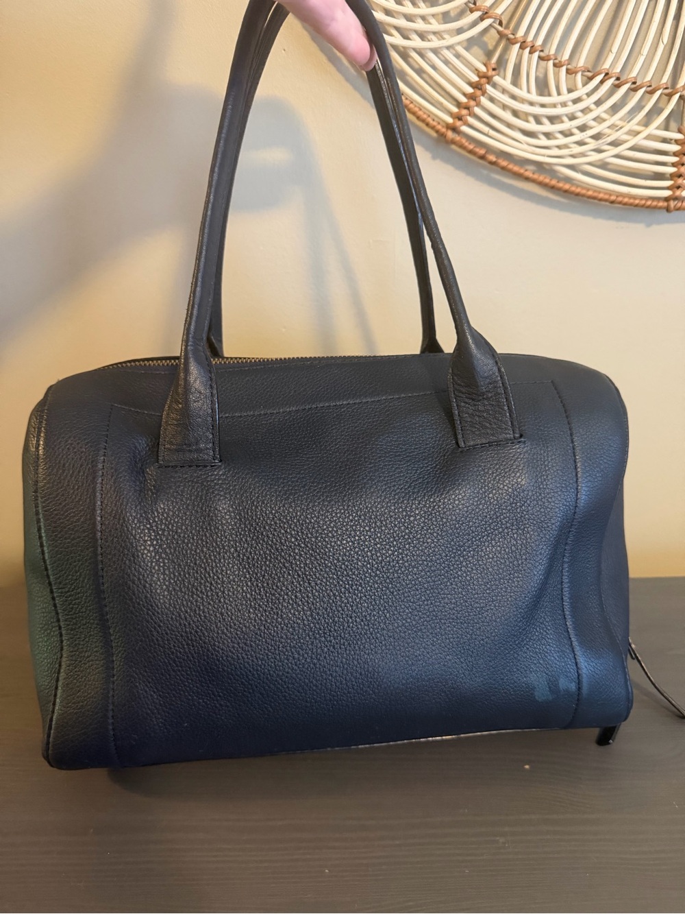 kate spade Navy Pebbled Leather Top-Handle bag - Picture 4 of 10